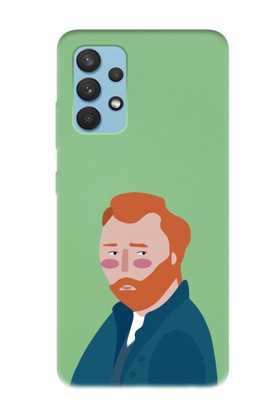 Spoyi Samsung A13 Vincent Van Gogh Designed Green Launch Phone Case