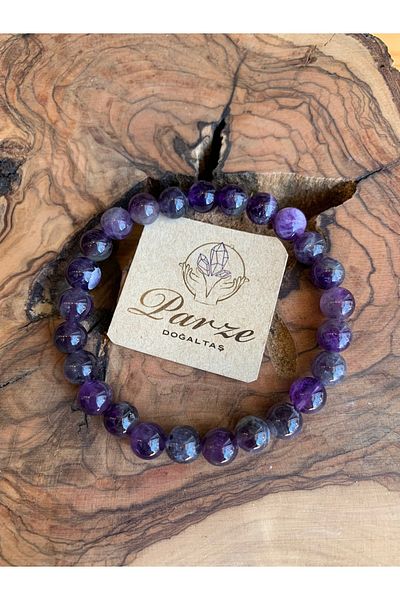 parze doğaltaş Amethyst Bracelet - Stylish and Comfortable