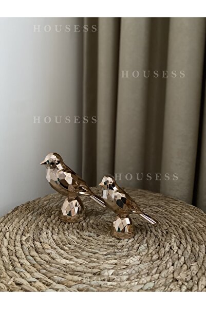 Housess 2'li Kuş Biblo Süs Polyester Döküm