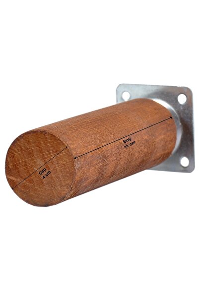 X-Perk Ahşap Ağaç Mobilya Ünite Baza Koltuk Kanepe Ayağı Boy 11 Cm Çap 4 Cm Y...