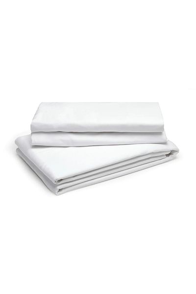 Ateşler Manifatura 100% Cotton Single White Bed Sheet 175x210