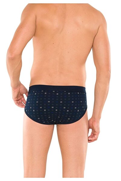 Schiesser Herren Slip 2 PACK - Sportslip, Essentials Feinripp, Karodruck, S-XXL