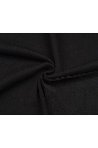 ÖZGÜR KUMAŞ Black Raised 3 Thread Combed Cotton Fabric