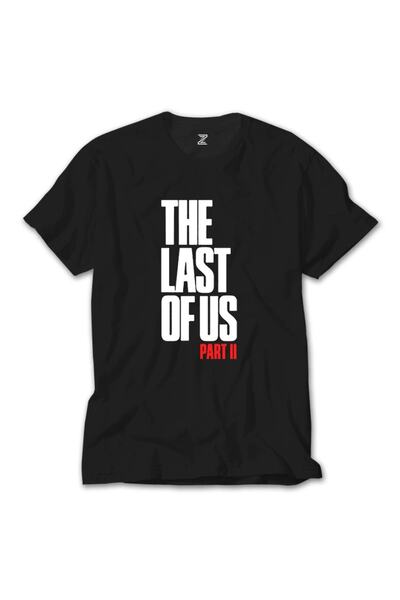Z zepplin Tricou negru cu text The Last Of Us Part 2