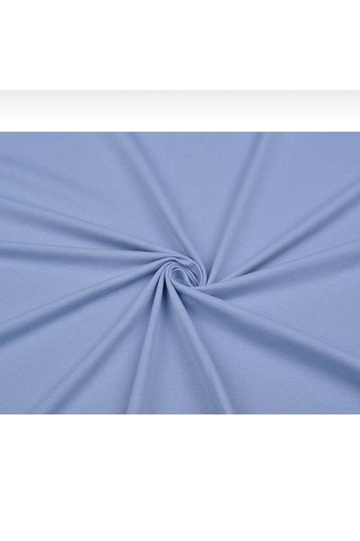 ÖZGÜR KUMAŞ Baby Blue 3 Thread Combed Cotton Fabric Without Raising