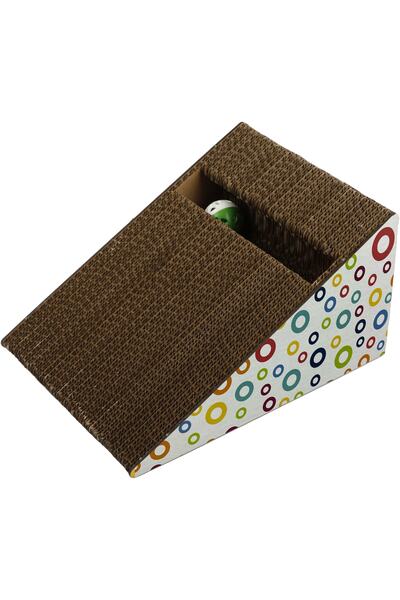 Herniks Natural Cat Scratching Cardboard with Herb and Bells 27.5 Cm Hr2021c