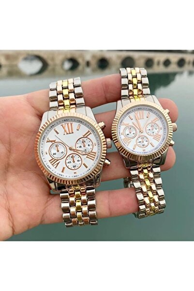 İSTLİV " Çift Saat"/ " Sevgili Saatleri " Silikon Kordon, Çelik Kasa Kol Saatleri