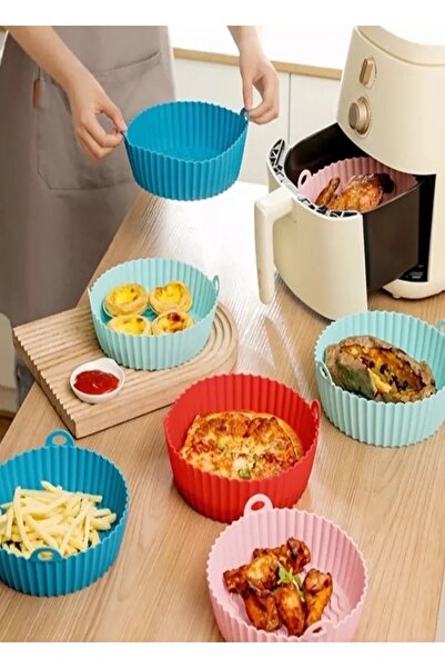Hyd Airfryer Silicone Cooking Bowl 20x5 Cm Bpa Free Air Fryer Mold Suitable for Food