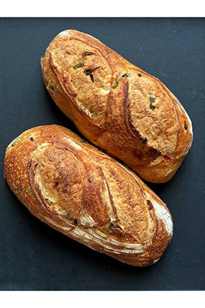 Yasmin Gourmet Ekşi Mayalı Jelepano Kaşar Peyniri Kapya Biberli Ekmek 480 gr