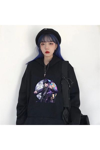 Touz Küt Küt Touz Wednesday Black Hooded Sweatshirt