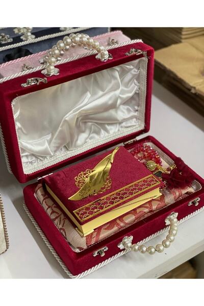 çeyizlik setim Çantalı Seccade Seti Bohça Seti