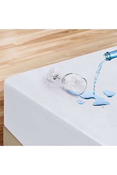 Lady Home Pamuklu Full Fitted Sıvı Geçirmez Yatak Koruyucu Alez (KENARLARI PA...