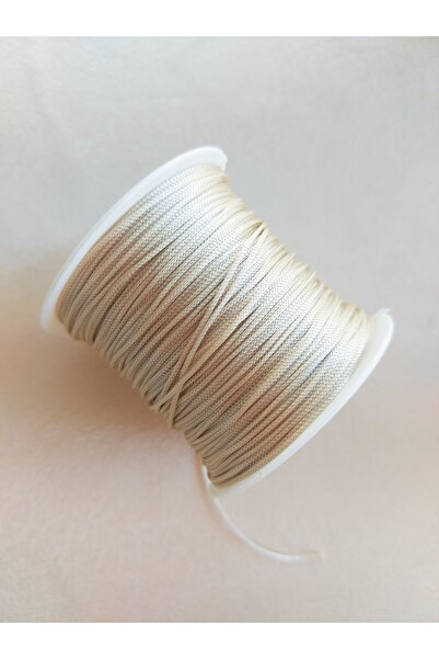 Bonanka Κρεμ Χρώμα 100 μέτρα Αλεξίπτωτο Μακραμέ Βραχιόλι Πλεξούδα Σχοινί (1,0 mm)