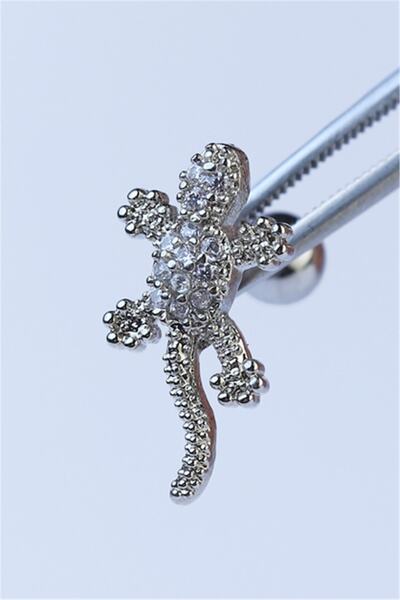Kertenkele Silver Piercing