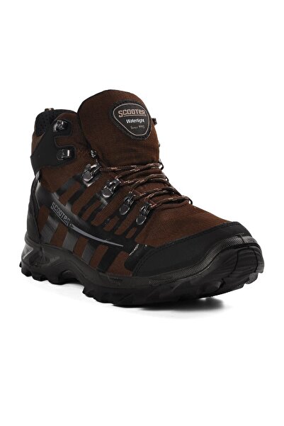 Scooter G5551 Textile Brown Waterproof Unisex Outdoor Boots