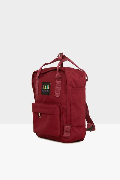 Bagmori Claret Red Women's Square Strap Adjustable Mini Backpack M000007857