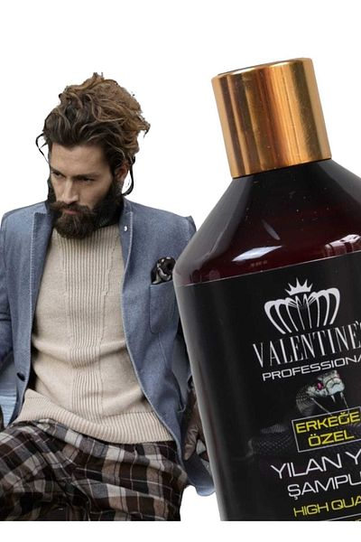 VALENTINES PROFESSIONAL Snake Oil Miracle Care Shampoo Containing 19 Natural Oil Extracts for Men