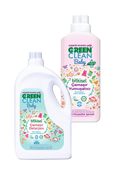 Green Clean Baby Çamaşır Deterjanı 2,75 Lt Baby Yumuşatıcı 1 Lt