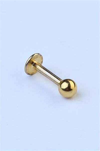 Düz Labret Gold Piercing