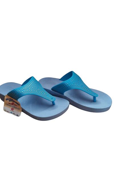 Behtah Kundura Flip-flops Eva cu talpă anti-alunecare cu pietre, pentru piscină, plajă, litoral