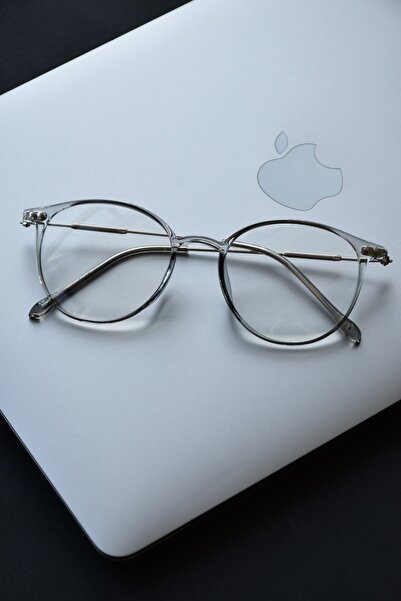 LOOKUP NEW جيانا للجنسين النساء الرجال الضوء الأزرق المحمي كتلة زرقاء شفافة المدخن البيضاوي خمر نظارات