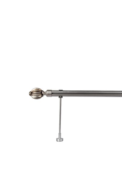 RUSTIKCIM Antik Rustik Fon Perde Askısı Gümüş Eskitme Krg-7 125 Cm