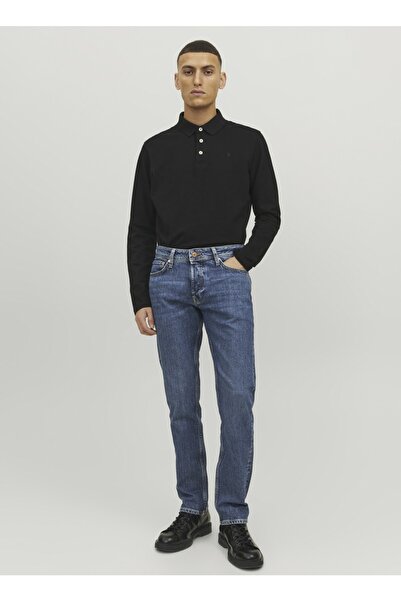 Jack & Jones Ανδρικό τζιν παντελόνι μεσαίου ύψους στενό μπλε Jjıtım Jjorıgınal Cj 215 Sn