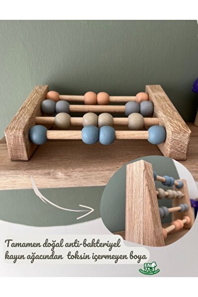 Genel Markalar Doğal Sağlıklı Ahşap Oyuncak Montessori Abaküs Analitik Zeka Matematik Çocuk Bebek Odası Dekor