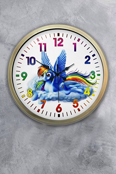 Kasva Concept ساعة حائط معدنية عتيقة لغرفة الأطفال مقاس 40 سم كهدية