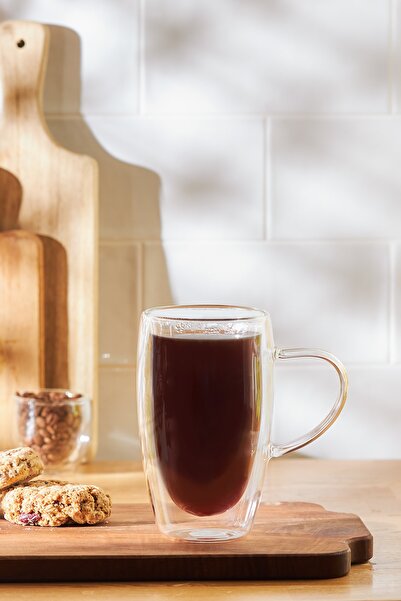 Emsan Globe Çift Cidarlı Uzun Cam Kupa