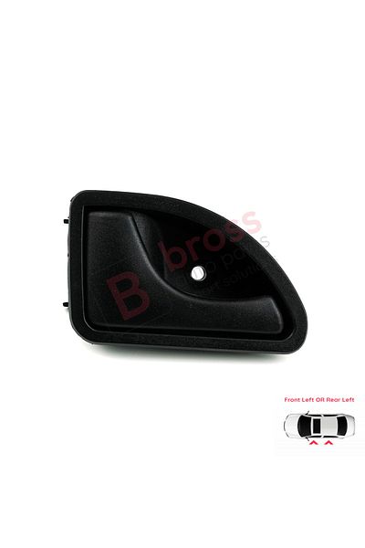 Bross Otomotiv Inner Door Handle for Renault Kangoo 1997-2007, Twingo 1993-2007 Black:7700309313 Product For Left Door