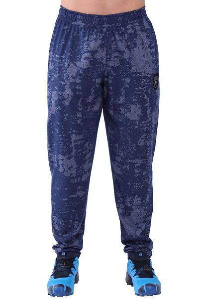 Big Sam Men's Blue Trousers Baggy Cut Sweatpants