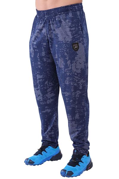 Big Sam Men's Blue Trousers Baggy Cut Sweatpants