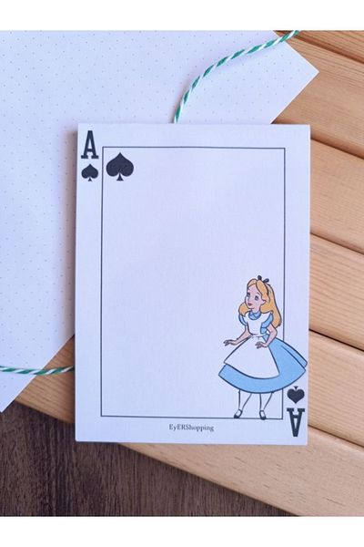 EyER Shoping Alice în Țara Minunilor Caiet de design cu bloc de note cu listă de activități