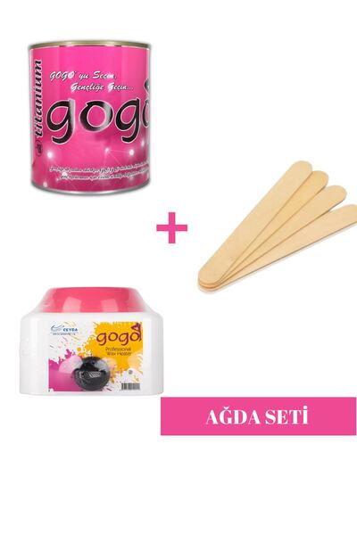 Gogo 1 Adet Pink Konserve Ağda 800ml & Isıtıcı Makina
