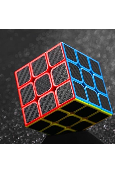 Kuzey Vip Fiber Carbon 3x3 Rubiks Cube - مكعبات الذكاء والصبر، ألعاب العقل