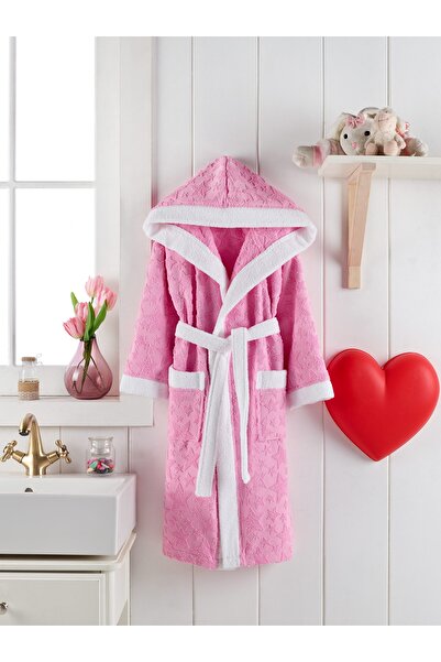 PHILIPPUS رداء حمام للأطفال بغطاء للرأس مع صندوق حليقة