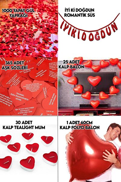 Parti dolabı Bayan, Erkek Sevgiliye Sürpriz Doğum Günü Ev Süsleme Paketi