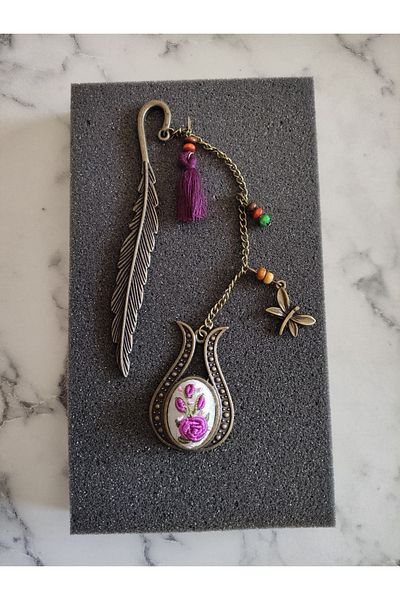 adilstore Bookmark Brazilian Embroidery Embroidered Bookmark