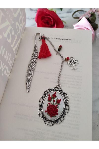 adilstore Bookmark Brazilian Embroidery Embroidered Bookmark