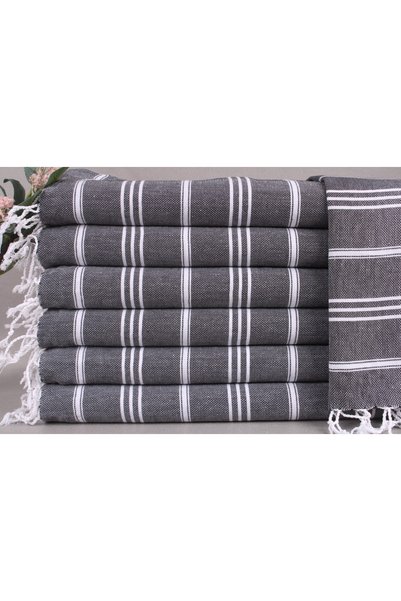 Kayra Export Peştemal Siyah Organik Bulaşık Kurulama Bezi Küçük Boy 60x100 Cm...