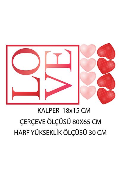 Aysprint 14 February Valentine's Day Display, Glass, Door Sticker Ornament Love S1495174186