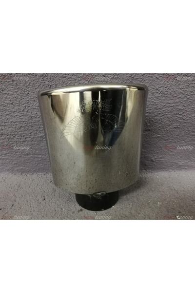 Tek Çıkışlı 95mm Egzoz Ucu Eğik Oval Ağız
