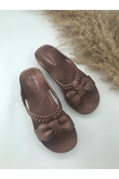 KAŞGAR Γυναικείες αντιολισθητικές παντόφλες μπάνιου με φιόγκο - Για παραλία, μπαλκόνι, κήπο και βεράντα