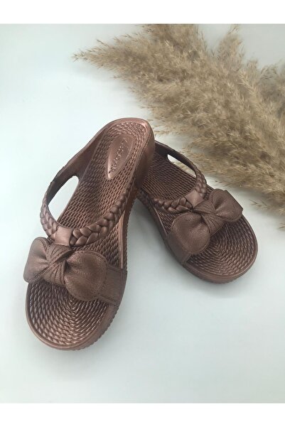 KAŞGAR Γυναικείες αντιολισθητικές παντόφλες μπάνιου με φιόγκο - Για παραλία, μπαλκόνι, κήπο και βεράντα