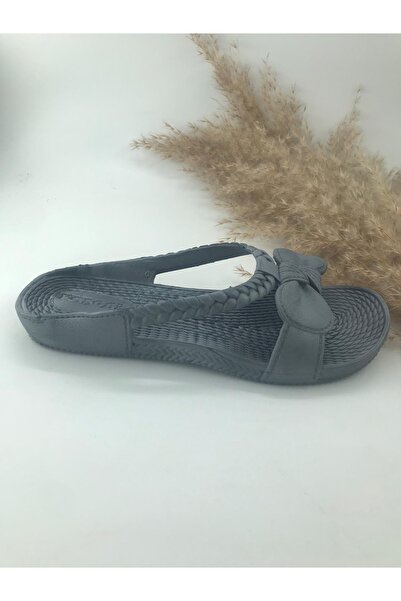 KAŞGAR Women's Bow Non-Slip Beach Balcony Garden Terrace Bathroom Slippers