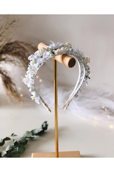 MOMMY ACCESSORIES Beyaz-ekru Iki Sıra Anne Tacı