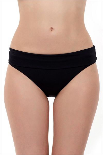 AYYILDIZ Bikini Bottom - Black - Plain