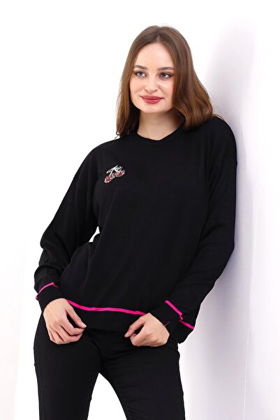 GND Pulover tricotat cu model cireșe