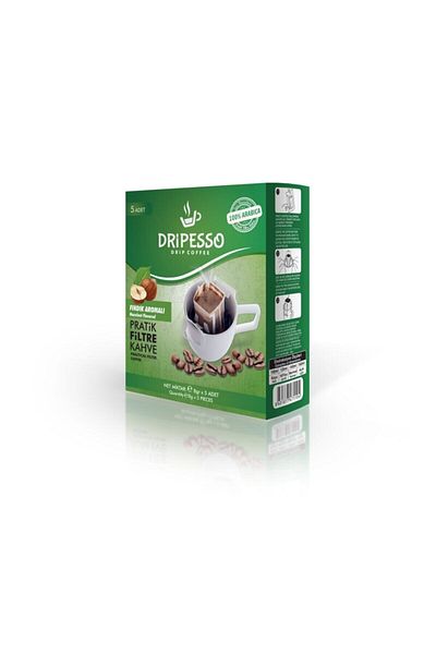 Dripesso 30 Pack Hazelnut Flavored Practical Filter Coffee